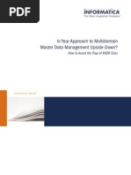 Is Your Approach To Multidomain Master Data Management Upside-Down?