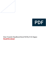 PDF Heat Transfer Handbook Book PDF by R K Rajput