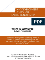 Economic Development Through Entrepreneurship