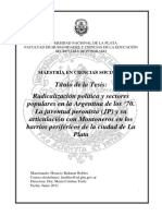 BALTAZAR ROBLES. Radicalización política y sectores populares en la Argentina de los 70.pdf