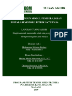 Rancang Bangun Modul Rangkaian Motor Listrik Satu Fase