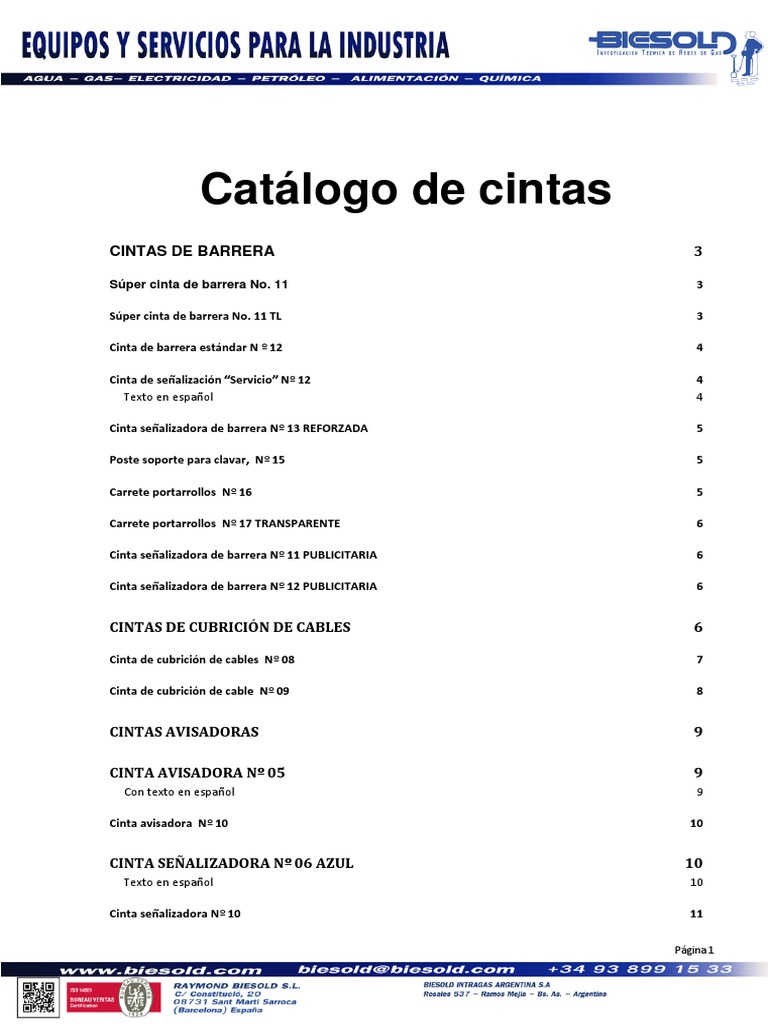 Catalogo Cintas 2014 v4 | PDF | Cobre | Rojo