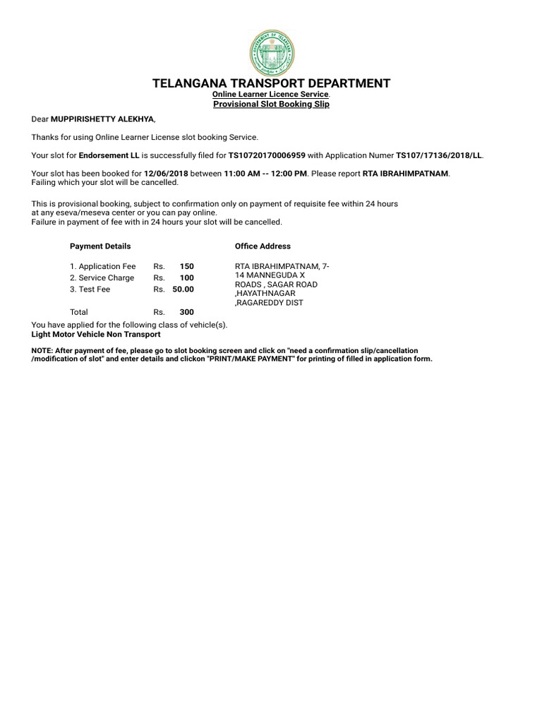 Endorsement PDF Driver's License License