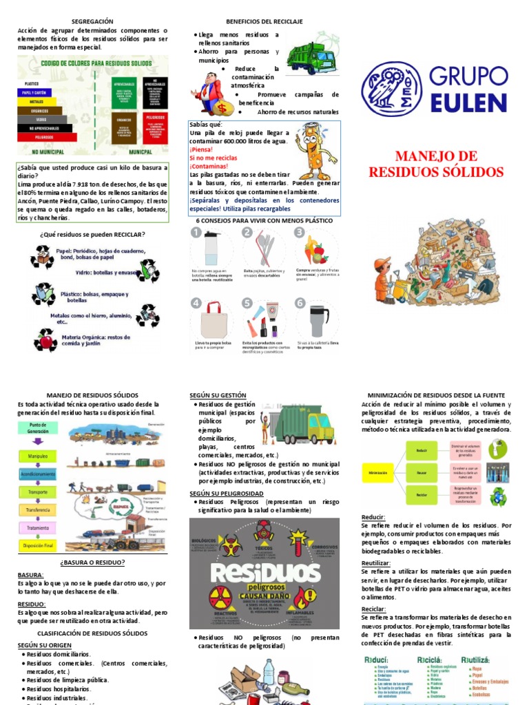 Guía de Manejo y Reciclaje de Residuos | PDF | Residuos | Reciclaje