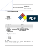 Ficha Técnica Del Blanqueador (Clorozul)