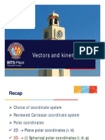 32402lecture3 - Vectors and Kinematics PDF