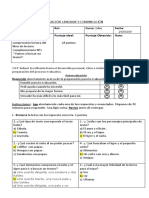 Evaluación de comprensión lectora