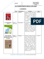 LIBROS LECTURA COMPLEMENTARIA 6 Básico 2020