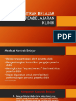 Kontrak Belajar Dalam Pembelajaran Klinik