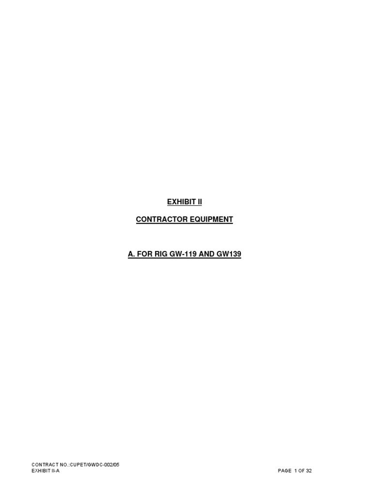 GWDC 119 and 139 Rig Specs | PDF | Pump | Drilling Rig