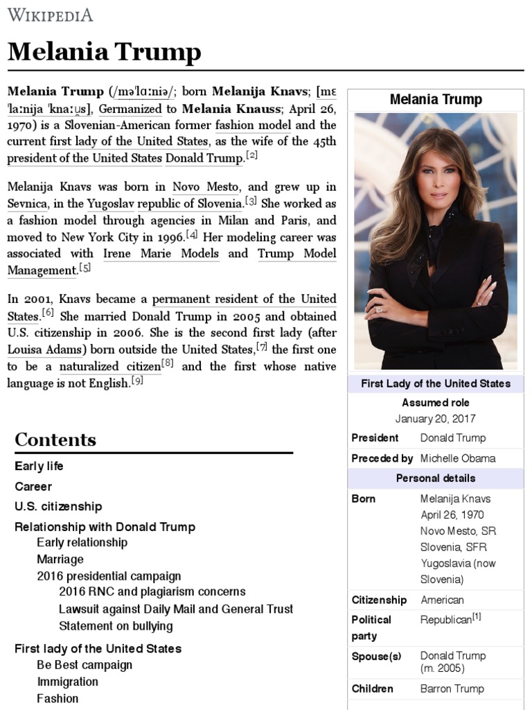 Image Result For Melania Trump Biography Book Age Facts Britannica