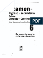Examen de Ingreso A Secundaria Enlace 6 PDF
