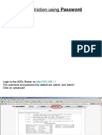 Access Restriction Using Password