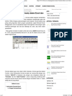 Pengertian Rumus (Formula) Dalam Excel Dan Fungsinya