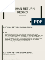 Soal Latihan Return & Resiko