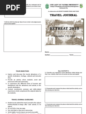 TRAVEL JOURNAL - RETREAT
