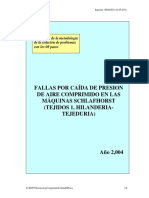 Fallas Por Caída de Presión en Aire Textilera