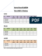 Jadwal Dinas PRAKERIN MINGGU 6