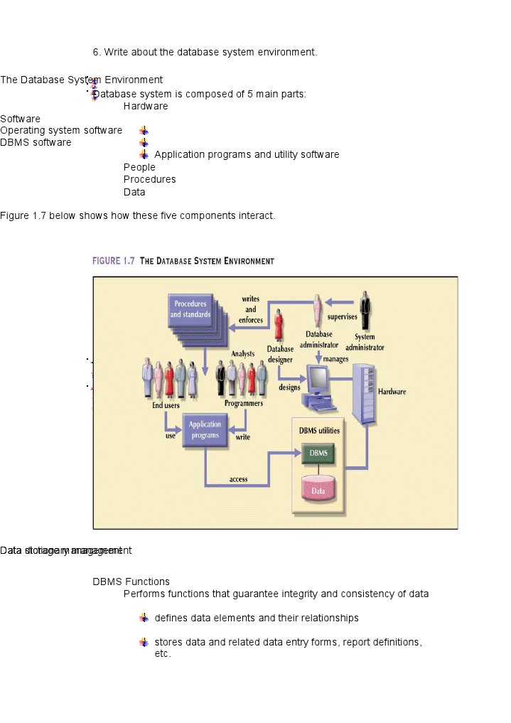 Overview of Database System Components | PDF