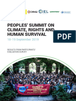 Peoples' Summit Survey en