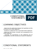 Conditional Statements