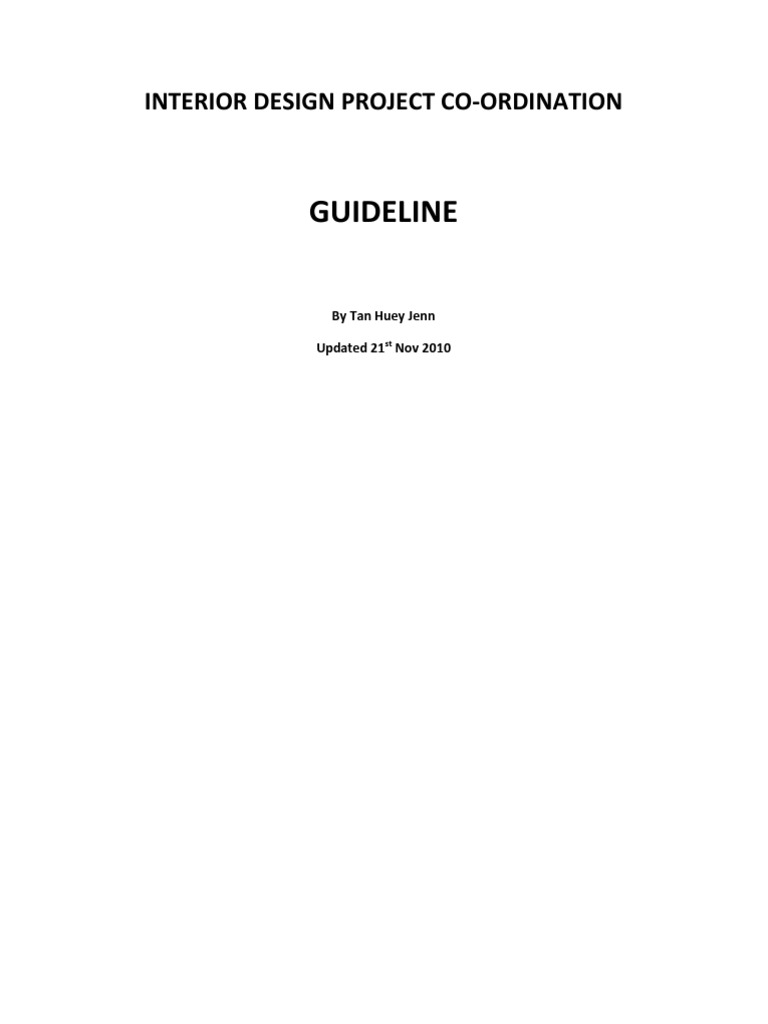 Interior Design Project Coordination Guide | PDF | Plumbing | Paint