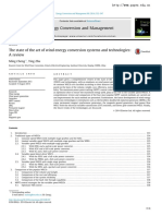 State of Art Wind Energy Conversion Systems and Technologies