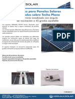 Soporte para Panel Solar Techo Plano HISSUMA SOLAR PDF