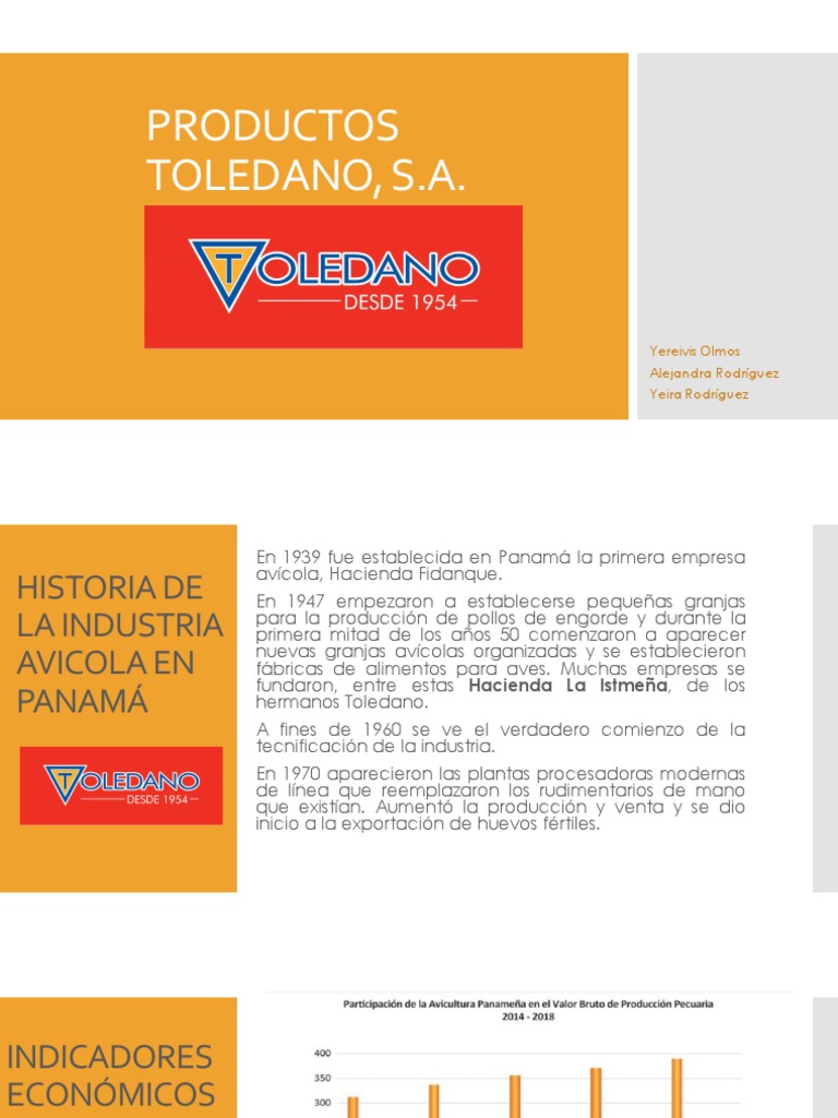 Productos Toledano en la Industria Avícola | PDF | Liquidez de mercado ...