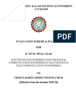 Revised B.Tech. 4th Year EC 2019-20