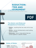 1 Introduction Matter and Measurement