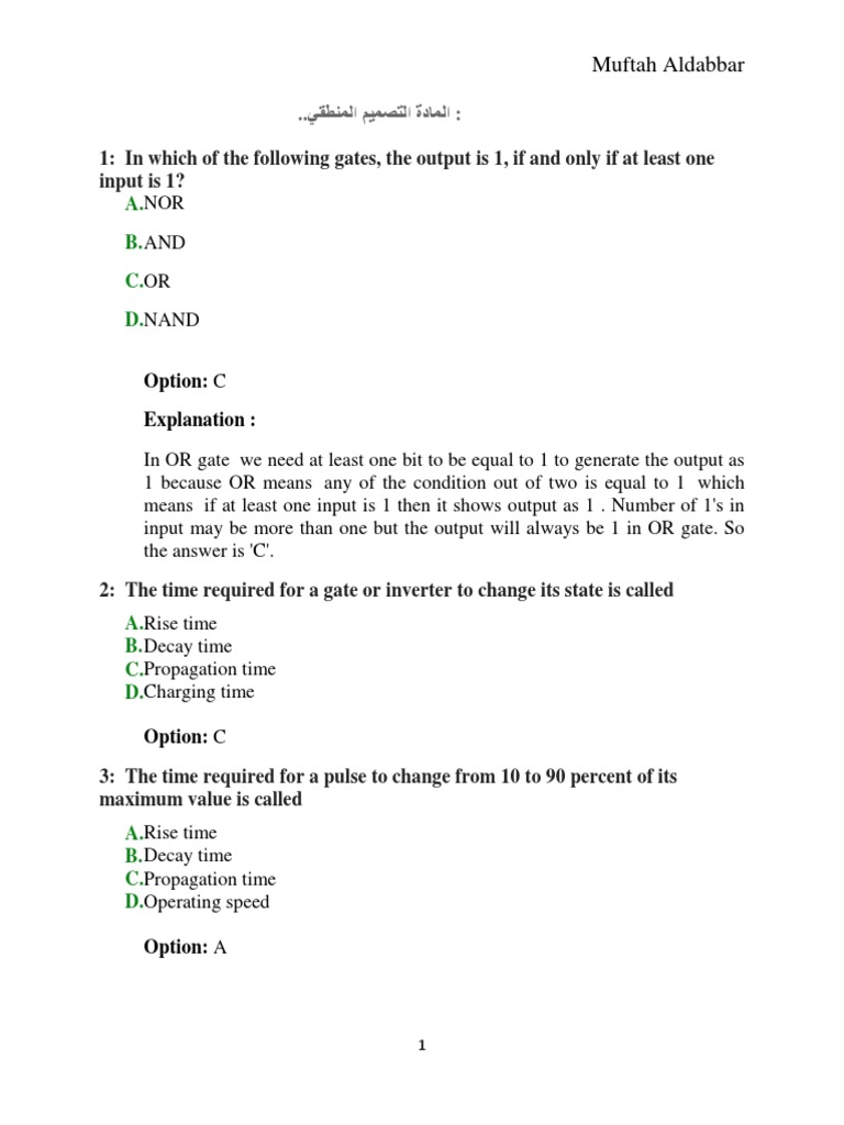 Logic Design PDF | PDF | Logic Gate | Electrical Circuits