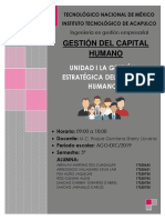 Unidad I La Gestión Estratégica Del Capital Humano Trabajo en Equipo No 1 PDF