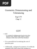 Geometric Dimensioning and Tolerancing: Engr1170 Chap 12