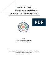 MODUL KULIAH PEMROGRAMAN BASIS DATA DENGAN CLIPPER VERSION 5.3. Oleh - Eko Purwanto, S.Kom.pdf