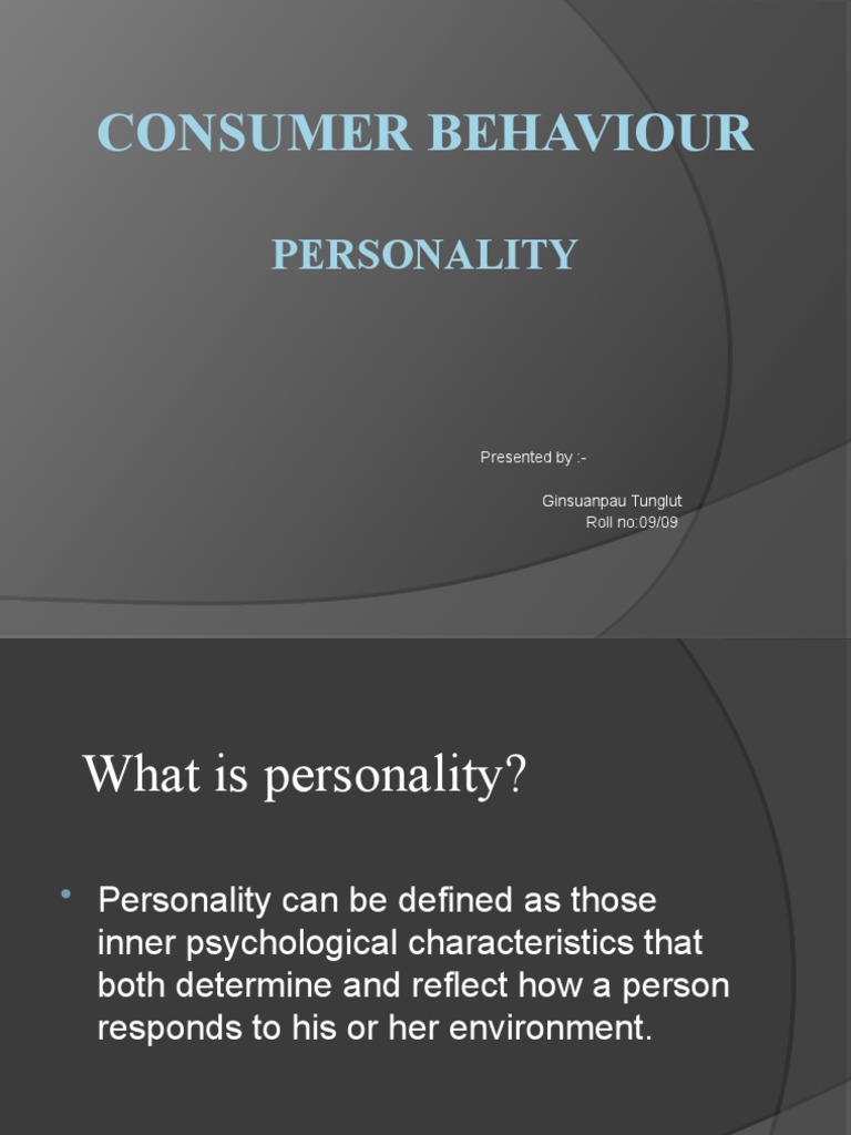 Understanding Consumer Personality Traits | PDF