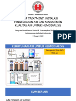 6 Water Treatment - Instalasi Pengelolaan Air Dan Manajemen Kualitas Air Untuk Hemodialisis PDF