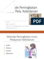 Metode Peningkatan Mutu Pely. Kebidanan