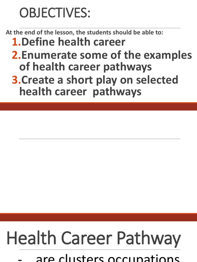 Health Career Pathway PDF