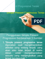 Penggunaan Simple Present Progressive Berdasarkan 3 Sumber
