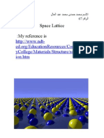 Report About Space Lattice