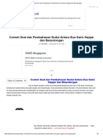 Contoh Soal Dan Pembahasan Sudut Antara Dua Garis Sejajar Dan Berpotongan PDF