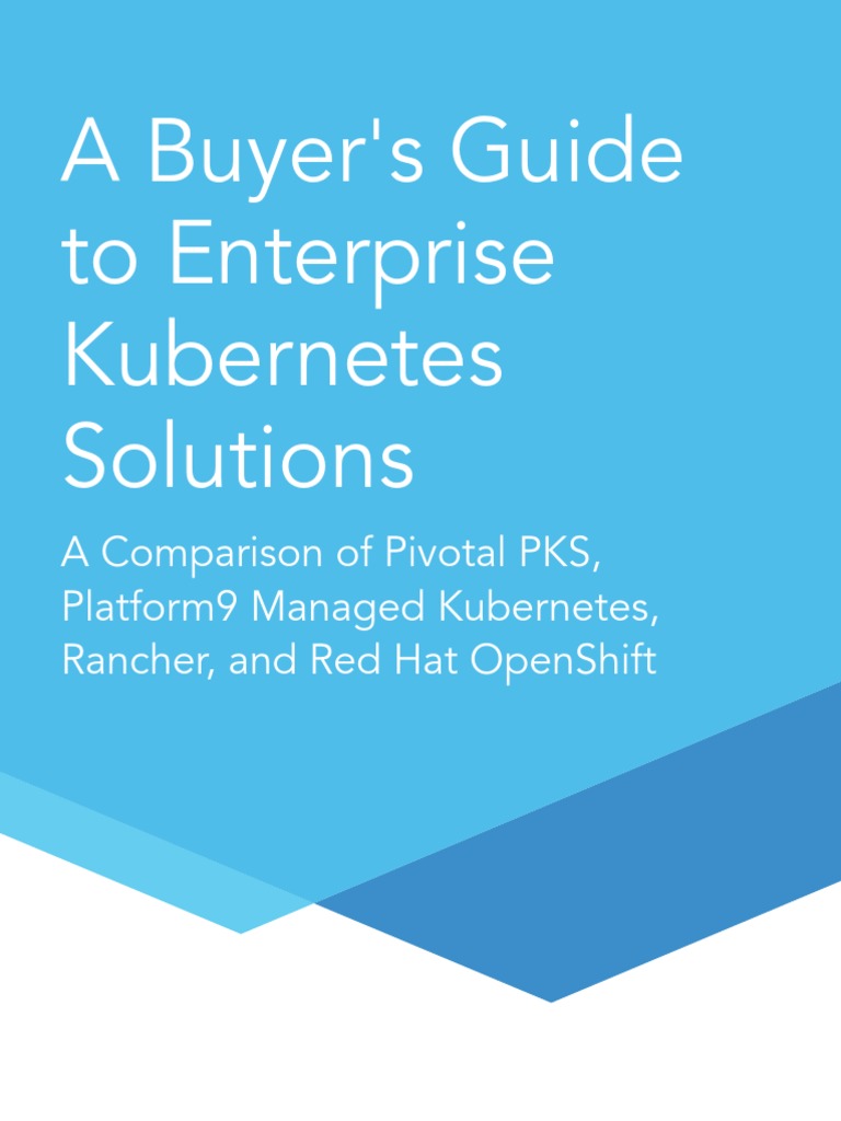 A Buyers Guide To Enterprise Kubernetes Solutions | PDF | Computers ...