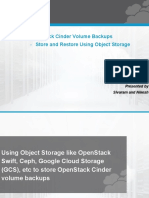 Using Object Storage To Store and Restore Cinder Volume Backups PDF