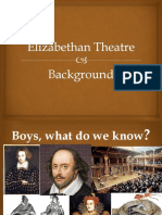 Elizabethan Theatre SOW