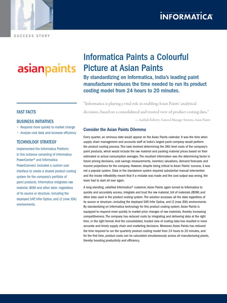 Cs Asian Paints 7134 | PDF | Inventory | Supply Chain