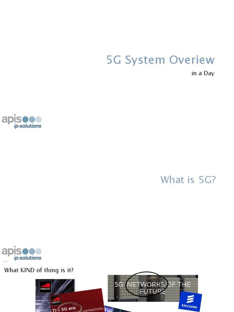 5G System Overview and Architecture | PDF | Technology & Engineering
