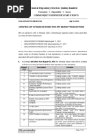 Revised Reason Codes for Securities Transfers | PDF | Securities ...