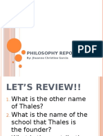 Philosophy Report