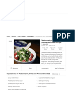 Watermelon, Feta and Amaranth Salad Recipe